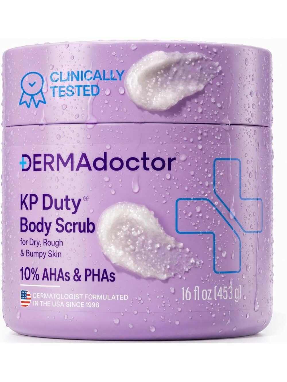 Exfoliating Body Scrub for Keratosis Pilaris | 10% AHAs + PHAs, 16 Fl oz